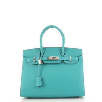 Hermes Birkin Sellier Bag Green Madame with Palladium Hardware 30