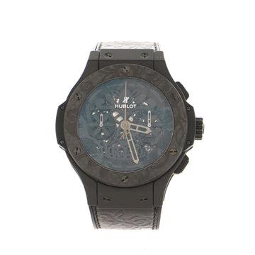 Hublot Big Bang Aero Bang Sugar Skull Automatic Watch Ceramic with Carbon and Rubber Calfskin 44