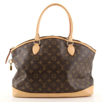 Louis Vuitton Lockit Handbag Monogram Canvas Horizontal