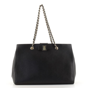 Salvatore Ferragamo Melike Tote Saffiano Leather Medium