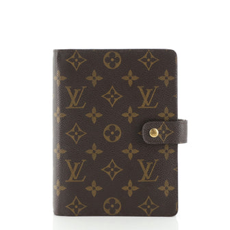 Louis Vuitton Ring Agenda Cover Monogram Canvas MM