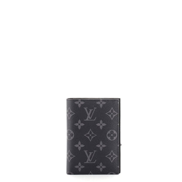 Louis Vuitton Passport Cover Monogram Eclipse Canvas