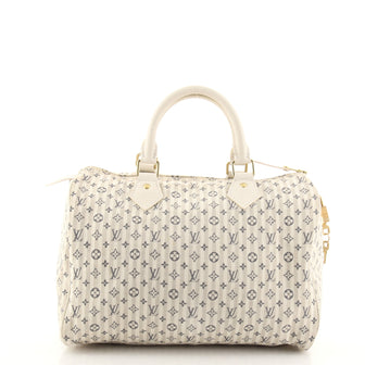 Louis Vuitton Speedy Handbag Mini Lin Croisette 30