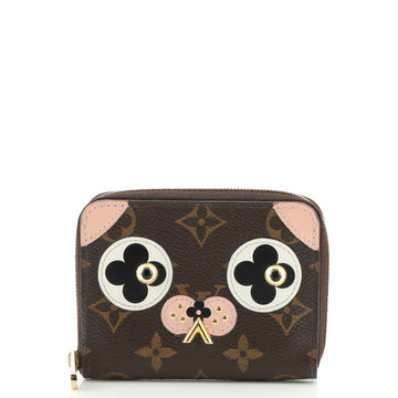 Louis Vuitton Zippy Coin Purse Limited Edition Valentine Dog Monogram Canvas