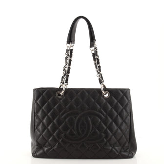 Chanel Grand Shopping Tote Quilted Caviar