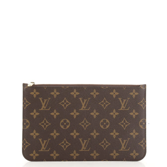 Louis Vuitton Neverfull Pochette Monogram Canvas Large