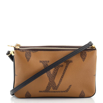 Louis Vuitton Double Zip Pochette Reverse Monogram Giant