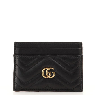 Gucci GG Marmont Card Holder Matelasse Leather