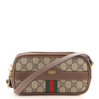 Gucci Ophidia Shoulder Bag GG Coated Canvas Mini