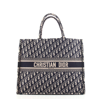 Christian Dior Book Tote Oblique Canvas