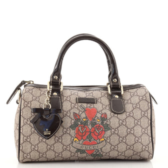 Gucci Joy Boston Bag Limited Edition GG Coated Canvas Small