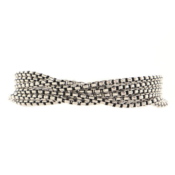 David Yurman Box Chain Six-Row Bracelet Sterling Silver with 14K Yellow Gold
