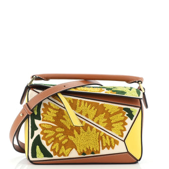 Loewe Puzzle Bag Embroidered Leather Small