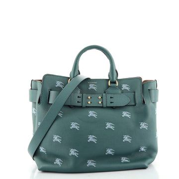 Burberry Belt Tote Embroidered Leather Medium