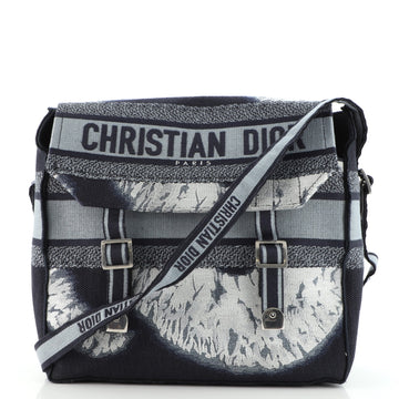 Christian Dior Diorcamp Messenger Bag Embroidered Canvas