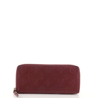 Louis Vuitton Clemence Wallet Monogram Empreinte Leather