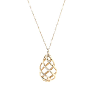Tiffany & Co. Paloma Picasso Venezia Luce Pendant Necklace Sterling Silver Medium