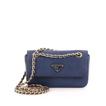 Prada Lux Flap Bag Saffiano Leather Mini