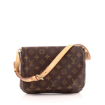 Louis Vuitton Musette Tango Handbag Monogram Canvas