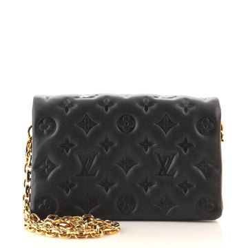 Louis Vuitton Coussin Pochette Monogram Embossed Lambskin