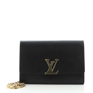 Louis Vuitton Chain Louise Clutch Leather GM