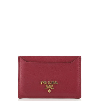 Prada Card Holder Saffiano Leather