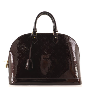 Louis Vuitton Alma Handbag Monogram Vernis GM