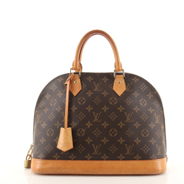 Louis Vuitton Alma Handbag Monogram Canvas MM