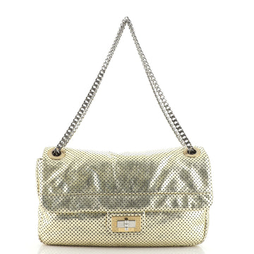 Chanel Drill Flap Bag Perforated Leather Medium