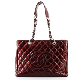 Chanel Grand Shopping Tote Quilted Patent
