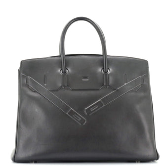 Hermes Shadow Birkin Bag Black Swift 35