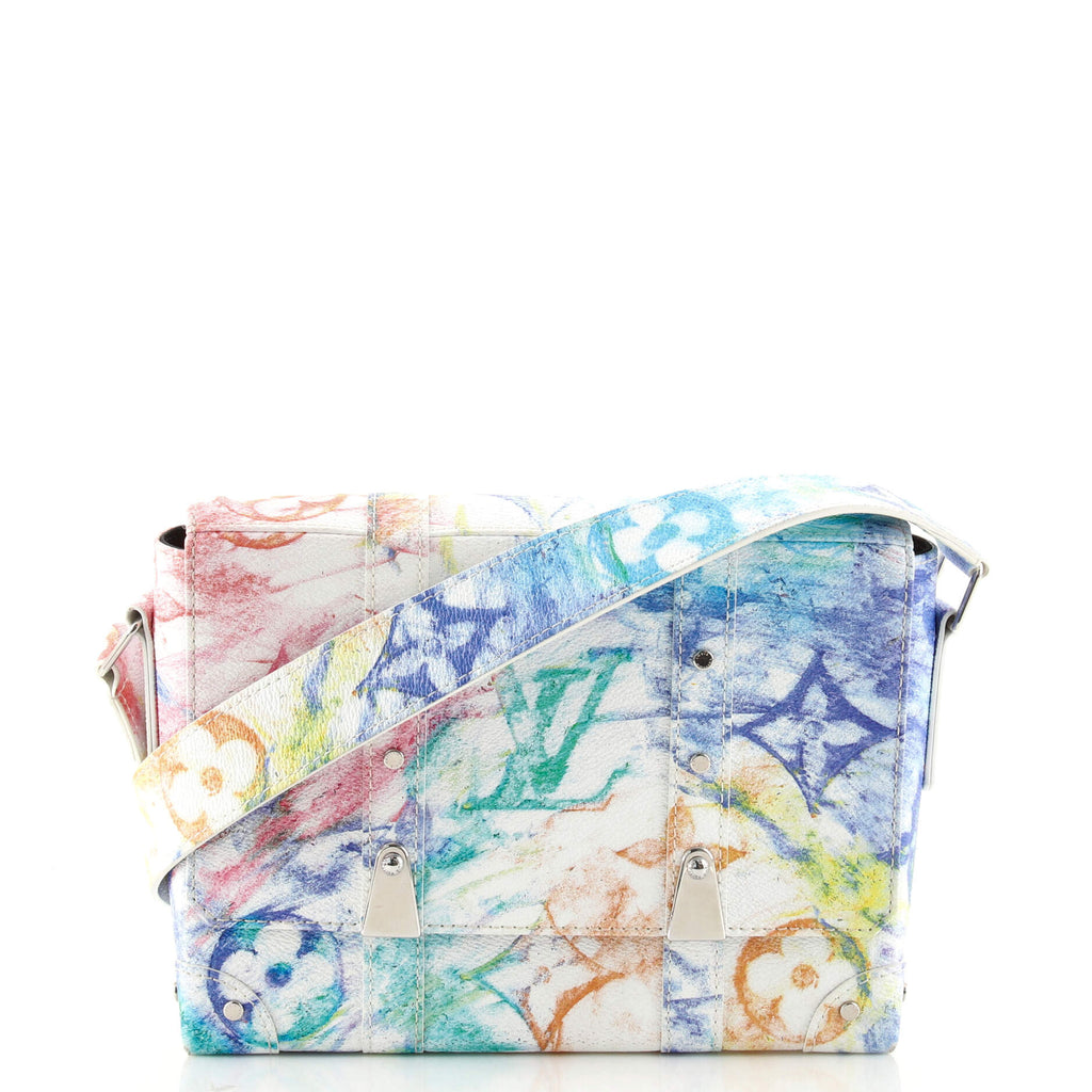 Louis Vuitton Trunk Messenger Pastel Multicolor in Canvas with