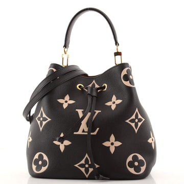 Louis Vuitton NeoNoe Handbag Bicolor Monogram Empreinte Giant MM