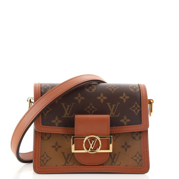 Louis Vuitton Dauphine Shoulder Bag Reverse Monogram Canvas Mini