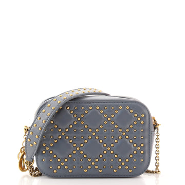 Christian Dior Lady Dior Camera Bag Cannage Studded Leather