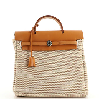 Hermes Herbag A Dos Backpack Toile