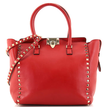 Valentino Rockstud Tote Rigid Leather Medium
