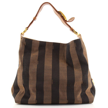 Fendi Hobo Pequin Canvas Medium