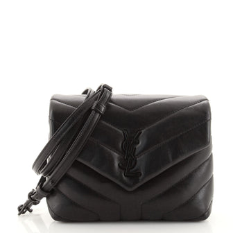 Saint Laurent LouLou Shoulder Bag Matelasse Chevron Leather Toy