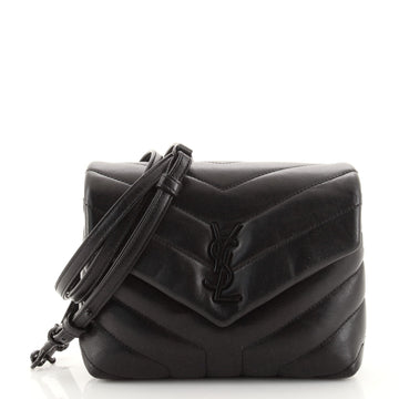 Saint Laurent LouLou Shoulder Bag Matelasse Chevron Leather Toy