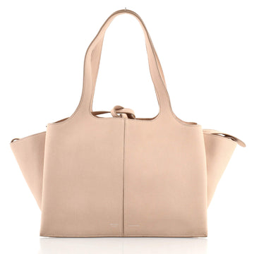 Celine Tri-Fold Shoulder Bag Grained Calfskin Small
