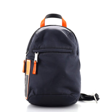 Prada Logo Patch Sling Bag Tessuto with Rubber