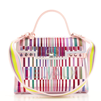 Delvaux The Eye Catcher Tempete Top Handle Bag Multicolor PVC GM