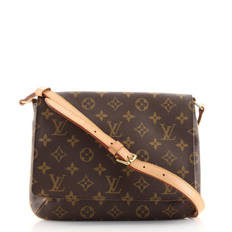Louis Vuitton Musette Tango Handbag Monogram Canvas
