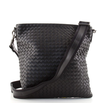 Bottega Veneta Flat Messenger Bag Intrecciato Nappa Large