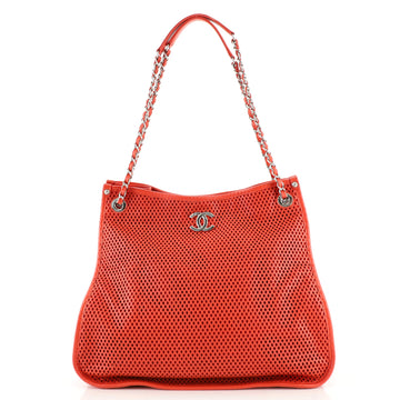 Chanel Up In The Air Tote Perforated Leather