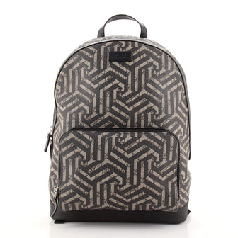 Gucci Zip Pocket Backpack Caleido GG Coated Canvas Medium