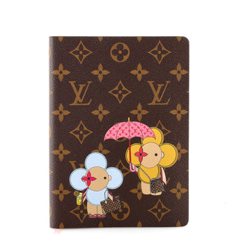 Louis Vuitton Clemence Notebook Limited Edition Vivienne Xmas Monogram Canvas MM