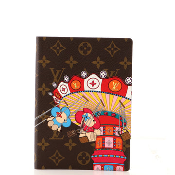 Louis Vuitton Clemence Notebook Limited Edition Vivienne Xmas Monogram Canvas MM