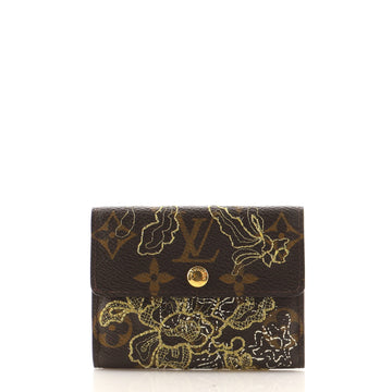 Louis Vuitton Elise Wallet Limited Edition Monogram Dentelle